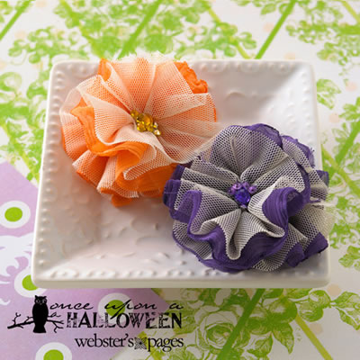 Websters Pages - Once Upon a Halloween - Perfect Petals  (sold in 3's)