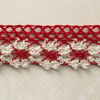 Websters Pages - Trim - Market Red 25yd roll  (sold individually)