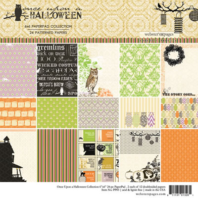 Websters Pages - Once Upon a Halloween - 6x6 Paper Pad  (sold in 3's)