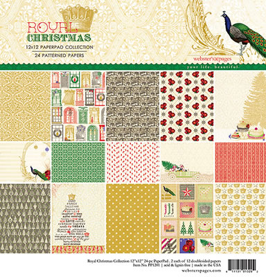 Websters Pages - Royal Christmas - 12x12 Collection Pad  (sold individually)