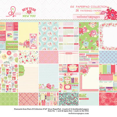 New Year New You - 6x6 Paper Pad (sold in 3's)