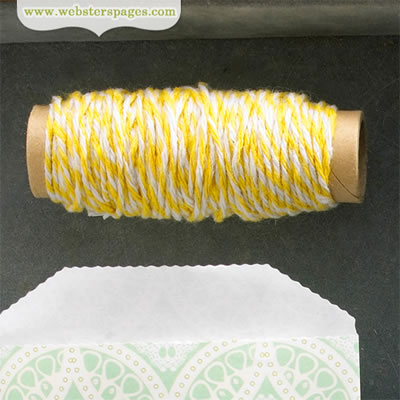 Websters Pages - Modern Romance - Yellow Bakers Twine 1yd  (sold in 3's)