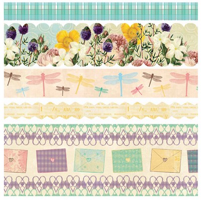 Websters Pages - Western Romance - Fabric Ribbon  (sold in 3's)