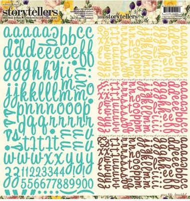 Websters Pages - Western Romance - 12x12 Alpha Stickers  (pack of 5)