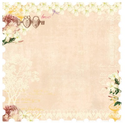 Websters Pages - Western Romance - 12x12 die-cut paper  (pack of 5)
