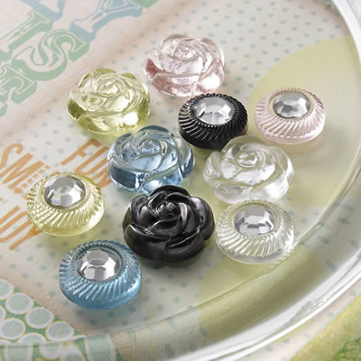 Websters Pages - Rose & Rhinestone Perfect Pack  (sold in 3's)