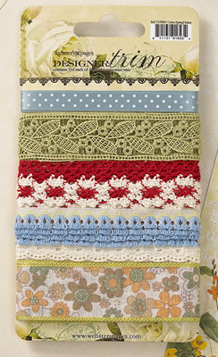 Websters Pages - Spring Market - Trim Card  (sold in 3's)