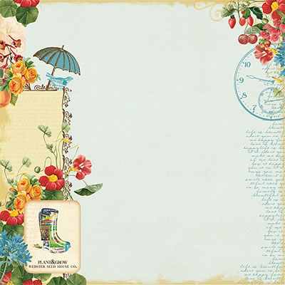 Websters Pages - Spring Market - 12x12 vellum  (pack of 5)