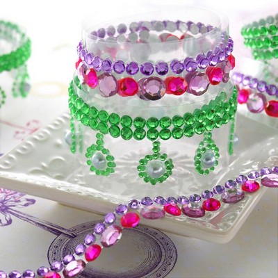 Websters Pages - Winter Fairy Tales - Dazzle Me Gems - 2 x 12" rhinestone strips  (sold in 3's)