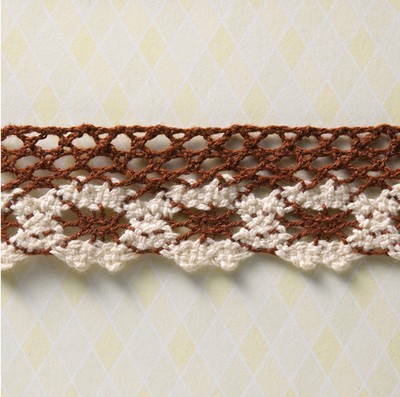 Websters Pages - Western Romance - Trim - Brown/Ivory 25yd  (sold individually)
