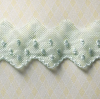 Websters Pages - All About Me - Trim - Polka Net Blue 25yd  (sold individually)