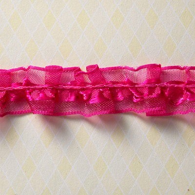Websters Pages - Winter Fairy Tales - Trim - Frilly Pink Ruffle 25yd  (sold individually)