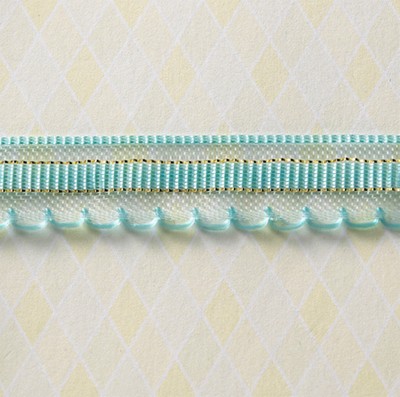 Websters Pages - Winter Fairy Tales - Trim - Light Scallop Blue 25yd  (sold individually)