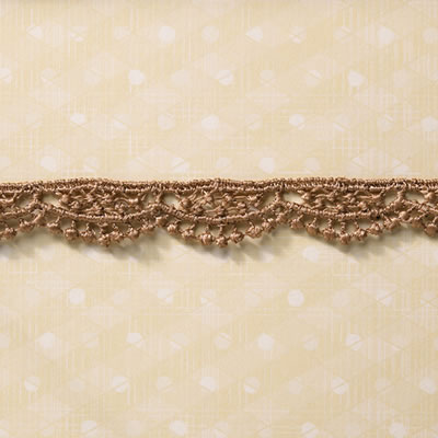 Websters Pages - Trim - Taupe Drop Scallop 25yd roll  (sold individually)