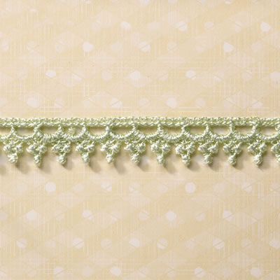 Websters Pages - Trim - Green Fringe 25yd roll  (sold individually)