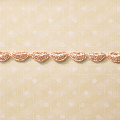 Websters Pages - Trim - Pink Hearts 25yd roll  (sold individually)
