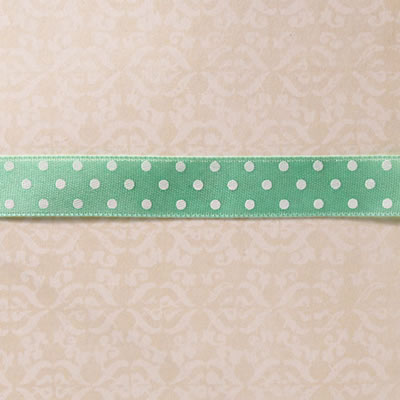 Websters Pages - Girl Land - Trim - Blue Satin Polka 25yd  (sold individually)