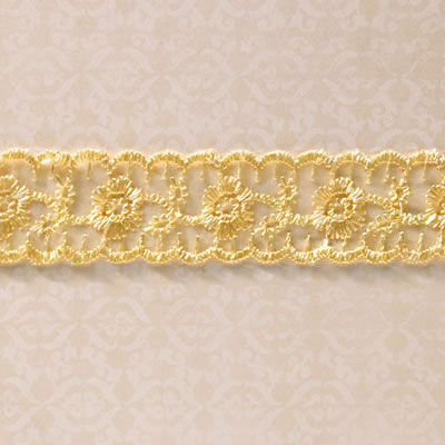 Websters Pages - Girl Land - Trim - Yellow Lace 25yd  (sold individually)