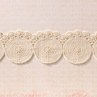 Websters Pages - Once Upon a Halloween - Trim - Large Natural Circles 25yd  (sold individually)
