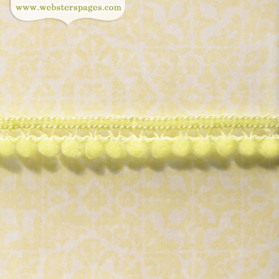Websters Pages - Modern Romance - Trim  - Soft Green Poms 25yd  (sold individually)