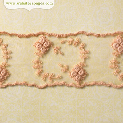 Websters Pages - Modern Romance - Trim - Pink Floral 25yd  (sold individually)