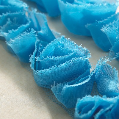 Websters Pages - Bloomers Trim - Robin's Egg 1yd  (sold in 3's)
