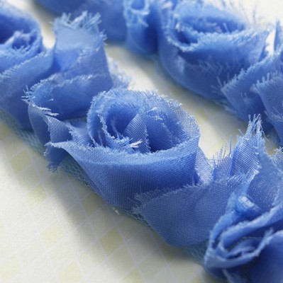 Websters Pages - Bloomers Trim - Blue 1yd  (sold in 3's)
