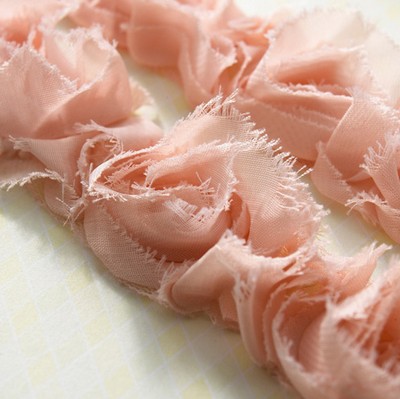 Websters Pages - Bloomers Trim - Pink 1yd  (sold in 3's)