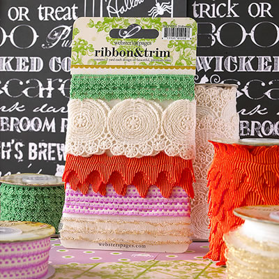 Websters Pages - Once Upon a Halloween - Trim Card  (sold in 3's)