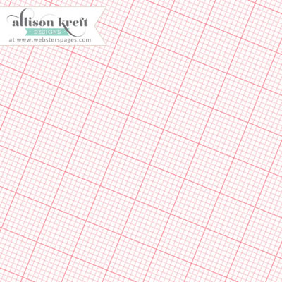 Recorded - 12x12 Overlay - Graph- Coral (pack of 5)