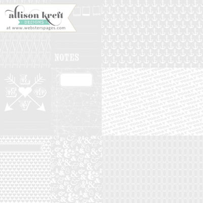 Recorded - 12x12 Overlay - Cards- White (pack of 5)