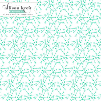 Recorded - 12x12 Overlay - Arrows- Teal (pack of 5)