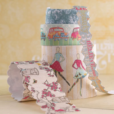 Websters Pages - Trend.setter - Fabric Ribbon  (sold in 3's)