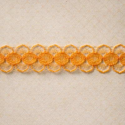 Websters Pages - Trend.setter - Trim - Orange Lace 25yd roll  (sold individually)