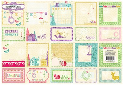 Websters Pages - Winter Fairy Tales - Journaling Cards  (sold in 3's)