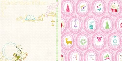 Websters Pages - Winter Fairy Tales - Once Upon a Time 12x12 d/sided paper  (pack of 10)