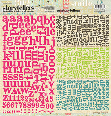 Websters Pages - Trend.setter - 12x12 alpha stickers  (pack of 5)