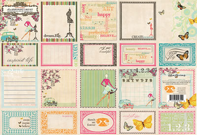 Websters Pages - Trend.setter - Journaling Cards  (sold in 3's)