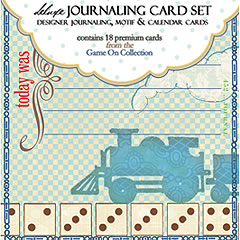 Websters Pages - Game On - Journaling Cards  (sold in 3's)