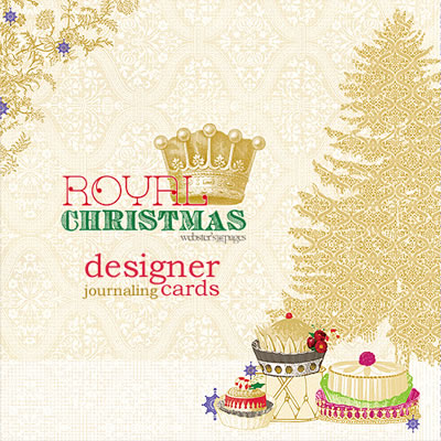 Websters Pages - Royal Christmas - Journal Cards  (sold in 3's)