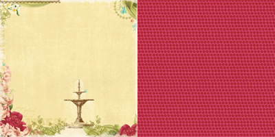 Websters Pages - Garden Gala - Refreshing 12x12 d/sided paper  (pack of 10)