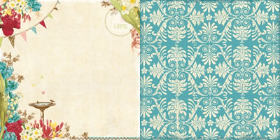 Websters Pages - Garden Gala - Celebrate Life 12x12 d/sided paper  (pack of 10)