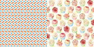 Websters Pages - Let's Celebrate - Sweets & Treats 12x12 d/sided paper  (pack of 10)