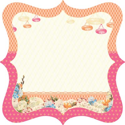 Websters Pages - Let's Celebrate - 12x12 die cut paper  (pack of 5)