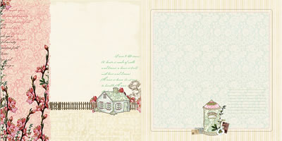 Websters Pages - Everyday Poetry - Love & Dreams 12x12 d/sided paper  (pack of 10)