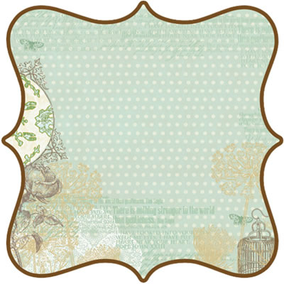 Websters Pages - Everyday Poetry - 12x12 die-cut paper  (pack of 5)
