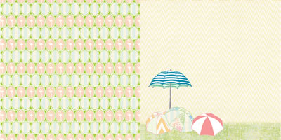 Websters Pages - Palm Beach - Flamingo Fun 12x12 d/sided paper  (pack of 10)