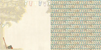 Websters Pages - Game On - Lets Play 12x12 d/sided paper  (pack of 10)