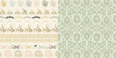 Websters Pages - In Love - Something Old 12x12 d/sided paper  (pack of 10)
