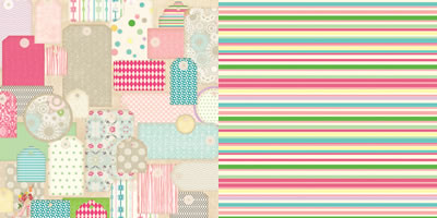 Websters Pages - Girl Land - Retail Therapy 12x12 d/sided paper  (pack of 10)